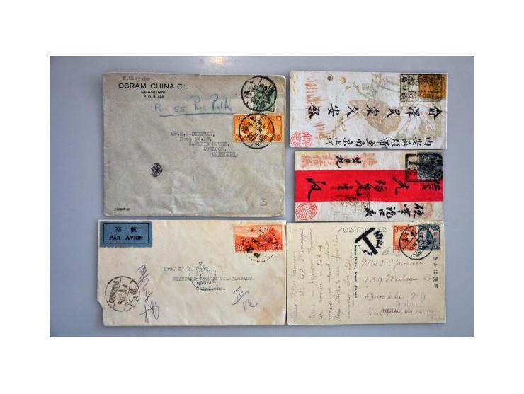 about 50 covers ca. 1900-1947 including Airmail and better frankings