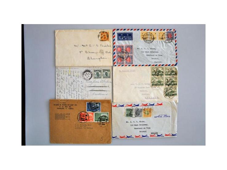 about 50 covers ca. 1900-1947 including Airmail and better frankings