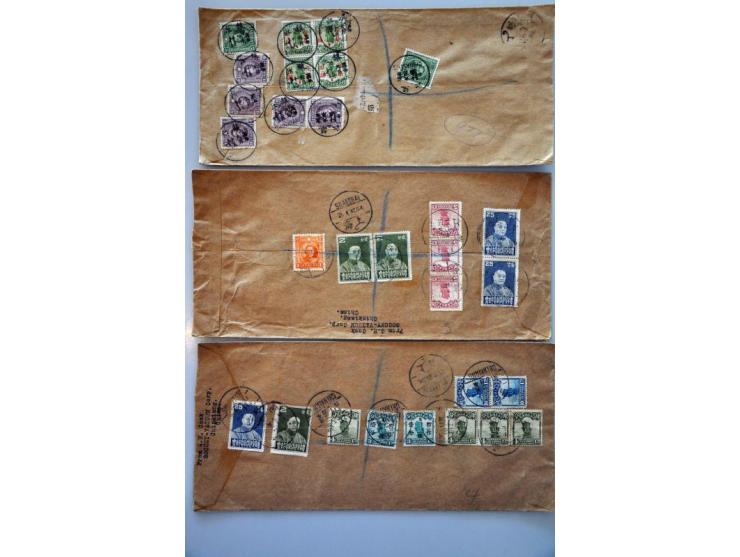 about 50 covers ca. 1900-1947 including Airmail and better frankings