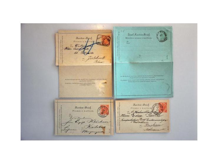 about 1500 used postal stationery including better items, cancellations, with additional franking, registered, censored, fore