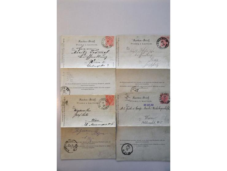 about 1500 used postal stationery including better items, cancellations, with additional franking, registered, censored, fore