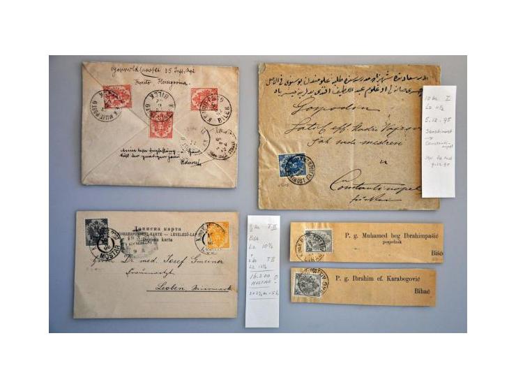 Coat of Arms Issue 1879-1895. Collection of over 80 covers/postal stationery with many better items including single franking