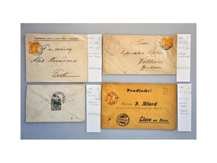 Coat of Arms Issue 1879-1895. Collection of over 80 covers/postal stationery with many better items including single franking