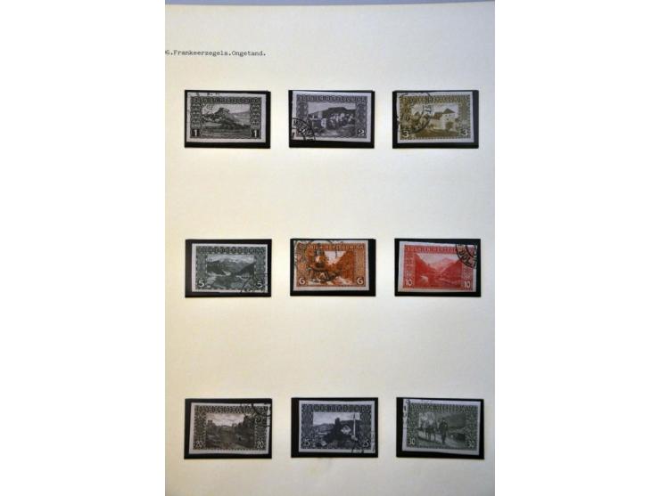 specialized collection 1879-1918 used and */** with a.o. perforations, better items, varieties, proofs, imperforated etc. in 