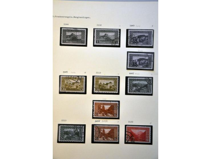 specialized collection 1879-1918 used and */** with a.o. perforations, better items, varieties, proofs, imperforated etc. in 