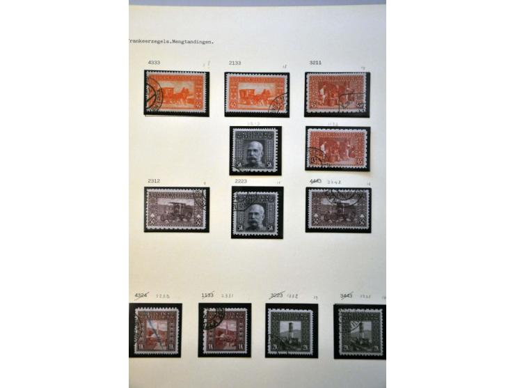 specialized collection 1879-1918 used and */** with a.o. perforations, better items, varieties, proofs, imperforated etc. in 