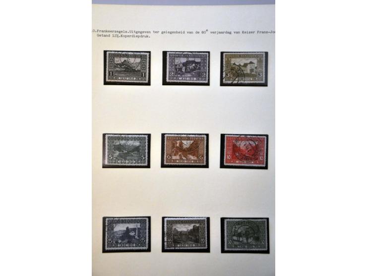 specialized collection 1879-1918 used and */** with a.o. perforations, better items, varieties, proofs, imperforated etc. in 