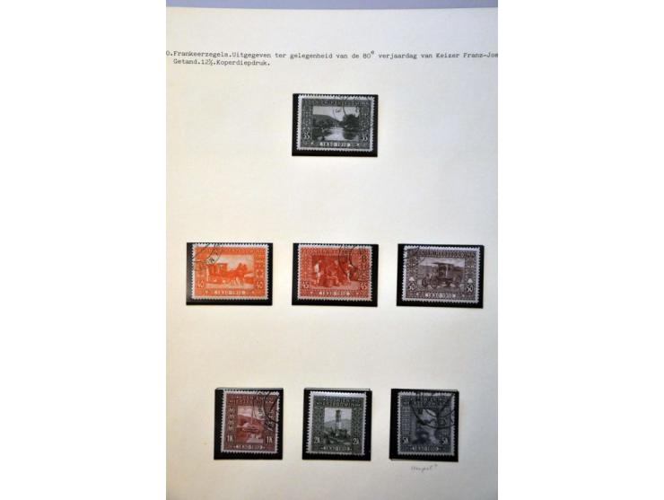 specialized collection 1879-1918 used and */** with a.o. perforations, better items, varieties, proofs, imperforated etc. in 