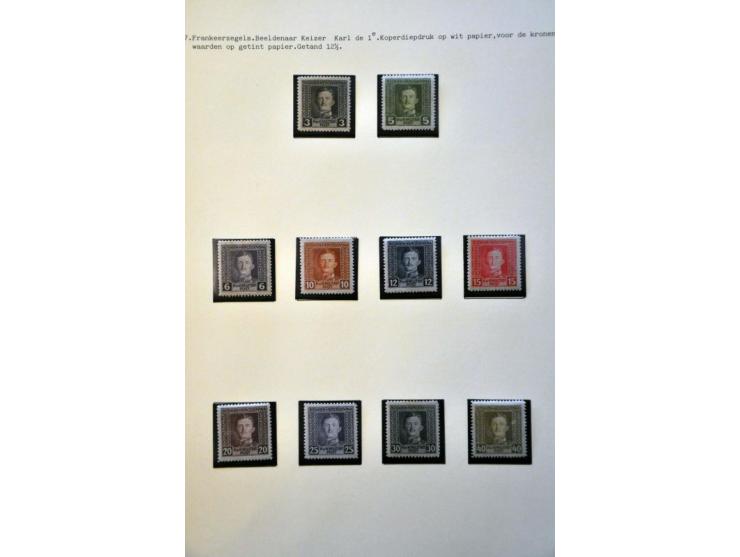 specialized collection 1879-1918 used and */** with a.o. perforations, better items, varieties, proofs, imperforated etc. in 