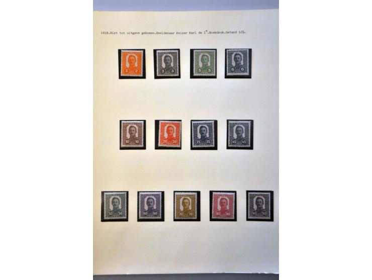 specialized collection 1879-1918 used and */** with a.o. perforations, better items, varieties, proofs, imperforated etc. in 