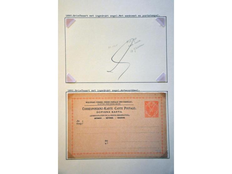 specialized collection 1879-1918 used and */** with a.o. perforations, better items, varieties, proofs, imperforated etc. in 