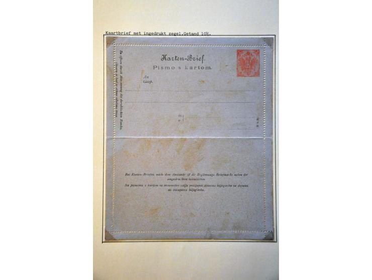 specialized collection 1879-1918 used and */** with a.o. perforations, better items, varieties, proofs, imperforated etc. in 