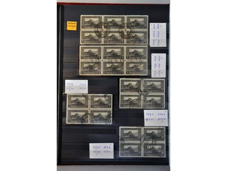 Landscapes 1906 issue, specialized collection used and */** with duplicates and large number Coleman perforations (including 