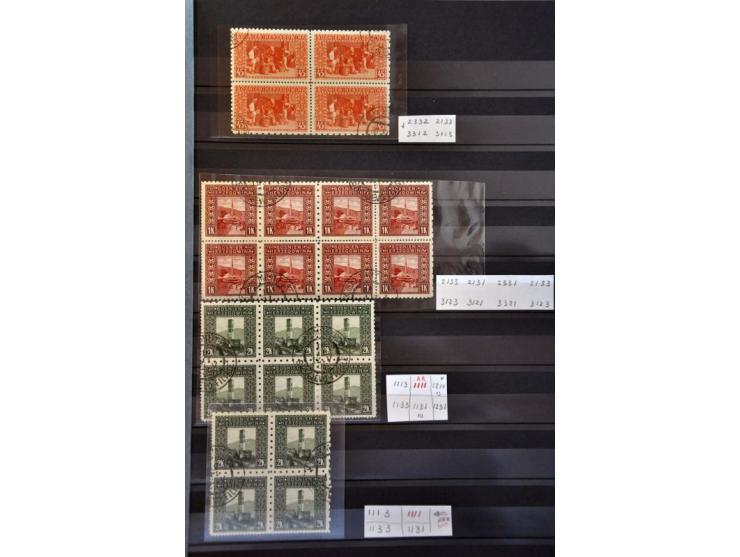 Landscapes 1906 issue, specialized collection used and */** with duplicates and large number Coleman perforations (including 