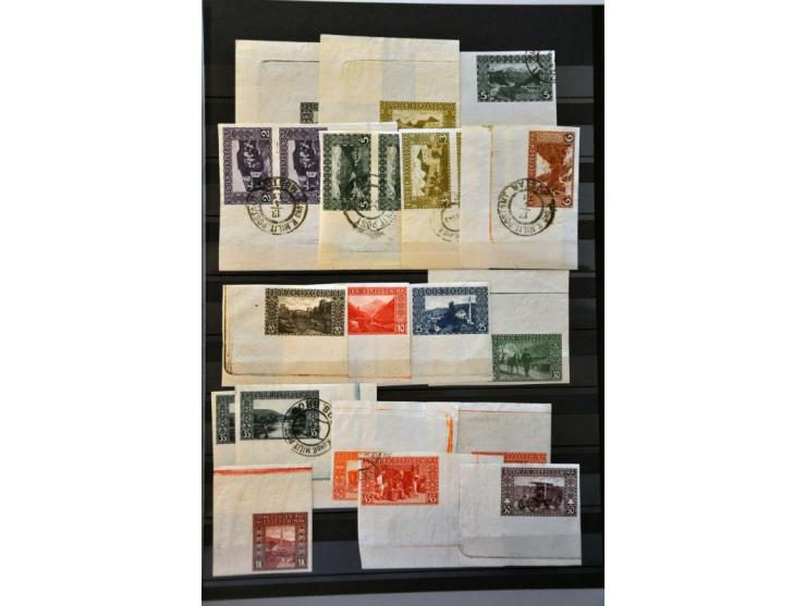 Landscapes 1906 issue, specialized collection used and */** with duplicates and large number Coleman perforations (including 