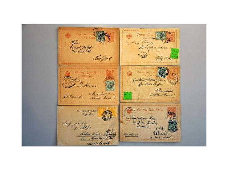 Coat of Arms issues 1879-1901, about 120 covers/cards including mixed frankings, additional frankings on postal stationery, f