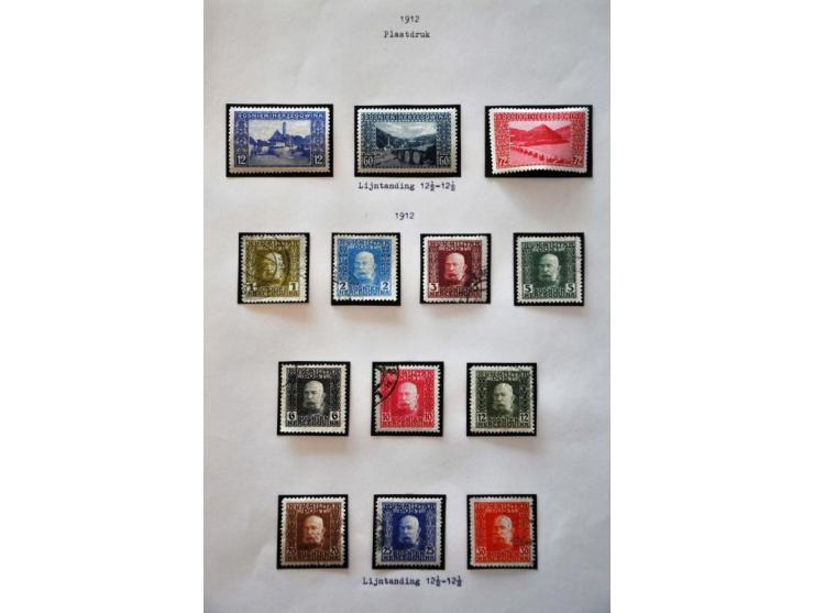 specialized collection 1879-1918 used and * with printings, perforations, cancellations, better stamps and sets etc., nicely 