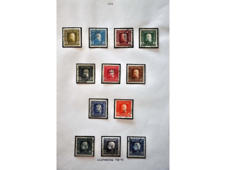 specialized collection 1879-1918 used and * with printings, perforations, cancellations, better stamps and sets etc., nicely 