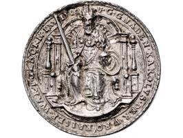 Historiepenningen (1550) Karel V 50 jaar door Conr. Welz, Van Mieris II 320-2, zilver 43 mm, afgehaald draagoog ZF