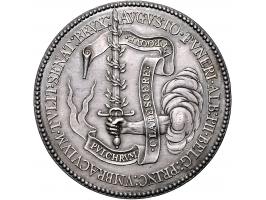 Historiepenningen penningen, 1622 Begrafenis van Aartshertog Albert van Oostenrijk te Brussel door (Waterloos). zilver 52,8, 