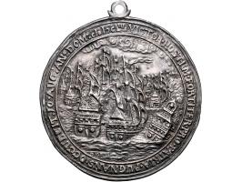 Historiepenningen 1653. Plaquette-penning op de dood vanMaarten Harpertszoon Tromp 1653 door Van Rijswijck naar een ontwerp v