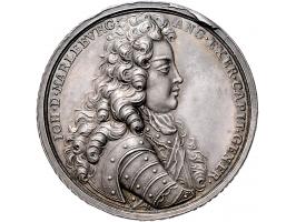 Historiepenningen 1704, Hertog van Marlborough - Slag bij Hochstad (Spaanse successie Oorlog), zilver PR