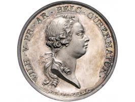 Historiepenningen 1770, op de geboorte van Louise Frederike van Oranje-Nassau op 28 november, door Van Berckel, zilver, 33mm,