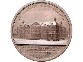 Historiepenningen 1770, bouw van het Luthers Bestedelingenhuis te Amsterdam, door Van Berckel, zilver en brons, 40mm, 2 ex., 