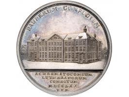 Historiepenningen 1770, bouw van het Luthers Bestedelingenhuis te Amsterdam, door Van Berckel, zilver en brons, 40mm, 2 ex., 