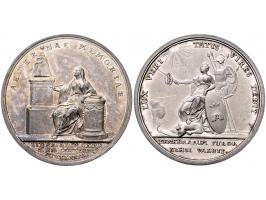 Historiepenningen 1773, herdenking 200 jaar opbreken beleg van Alkmaar, door Van Berckel, zilver, 27,5mm, 6,22gr., De Witte 3