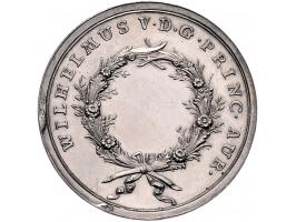 Historiepenningen (1780) Beloningsmedaille Willem V door Schepp, zilver, 21,64gr. 35mm bijna PR