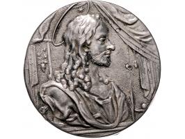 Historiepenningen Schraub-medaille, AG, 43 mm - VZ Christus / KZ Allegorische voorstelling, omschrift : wann.jacob.so.im herr