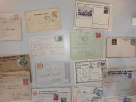 and Austria many covers, postal stationery, special event, fdc's, airmail etc. in box
