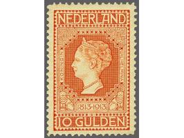 10 gulden roodoranje op geel, mooi gecentreerd pracht ex., cat.w. 950