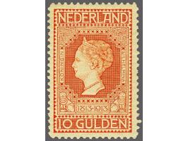 10 gulden roodoranje op geel, pracht ex., cat.w. 950