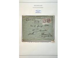 emissie 1870, gespecialiseerde collectie met o.a. stempels, enkele proeven, specimen en 26 meest betere poststukken in ringba