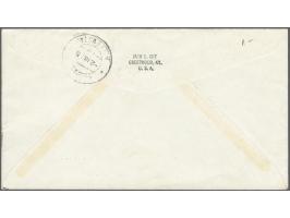 2½ cent en 5 cent groen op fdc uit East Lansing, Michigan 12-2-1955 naar Willemstad, pracht ex.