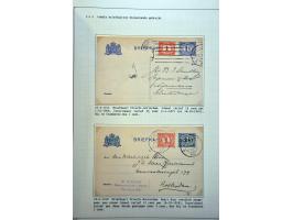 ruim 150 postwaardestukken 1876-ca.1970 met bijfrankering wegens buitenland, interlokaal, tariefaanpassingen, luchtrecht, ver