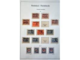 gespecialiseerde collectie 1852-1923 w.b. port, dienst, postbewijs en betere ex. op albumbladen