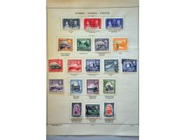 collectie 1880-1938 met beter materiaal w.b. SG nrs. 37 en 91a op albumbladen