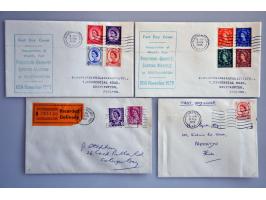 mooie collectie fdc's 1901-1966 met veel betere ex. w.b. PUC 1929, Silver Jubilee 1935, Edward VIII 1937, George VI 9d, 10d, 