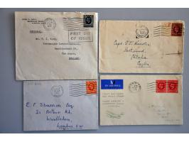 mooie collectie fdc's 1901-1966 met veel betere ex. w.b. PUC 1929, Silver Jubilee 1935, Edward VIII 1937, George VI 9d, 10d, 