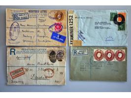 en iets Commonwealth post(waarde)stukken meest ouder materiaal w.b. surface-printed, registered, censor marks, pow, fpo, etc.