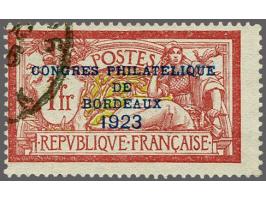 Bordeaux 1 franc wijnrood en olijf, pracht ex., cat.w. 625