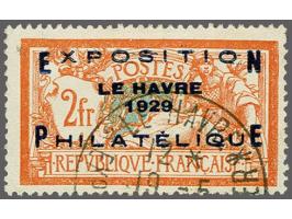 Le Havre 2 francs oranje en groenblauw, pracht ex., cat.w. 875