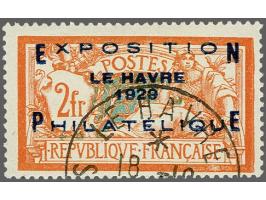 Le Havre 2 francs oranje en groenblauw, pracht ex., cat.w. 875