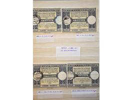 International Reply Coupons 1939-1945 type London (15x) met veel verschillende stempels