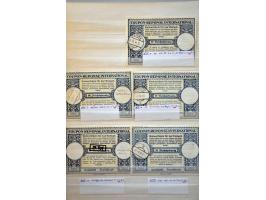 International Reply Coupons 1939-1945 type London (15x) met veel verschillende stempels