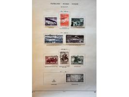 collectie 1858-1941 gestempeld met betere ex. en series en Levant op albumbladen