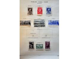 collectie 1858-1941 gestempeld met betere ex. en series en Levant op albumbladen